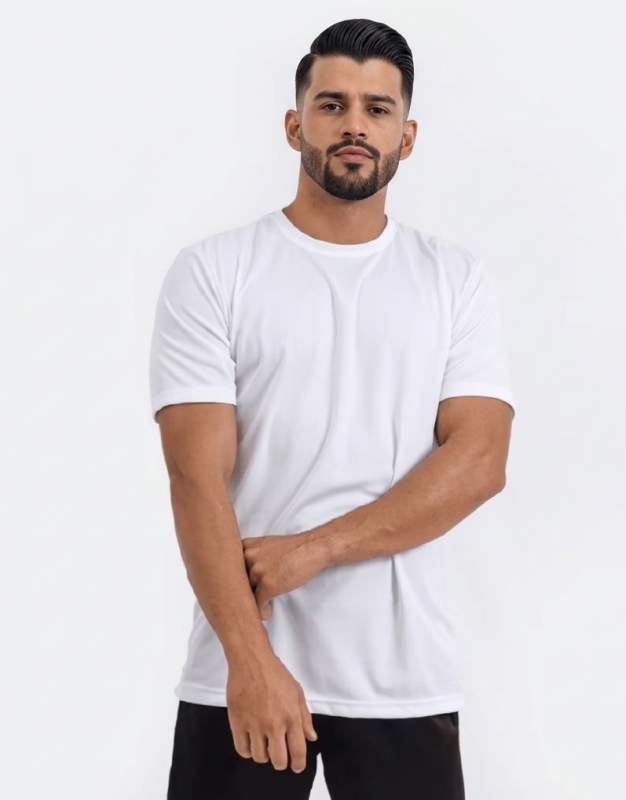 Camisetas Básicas Masculina Dry Fit Lisa Tradicional